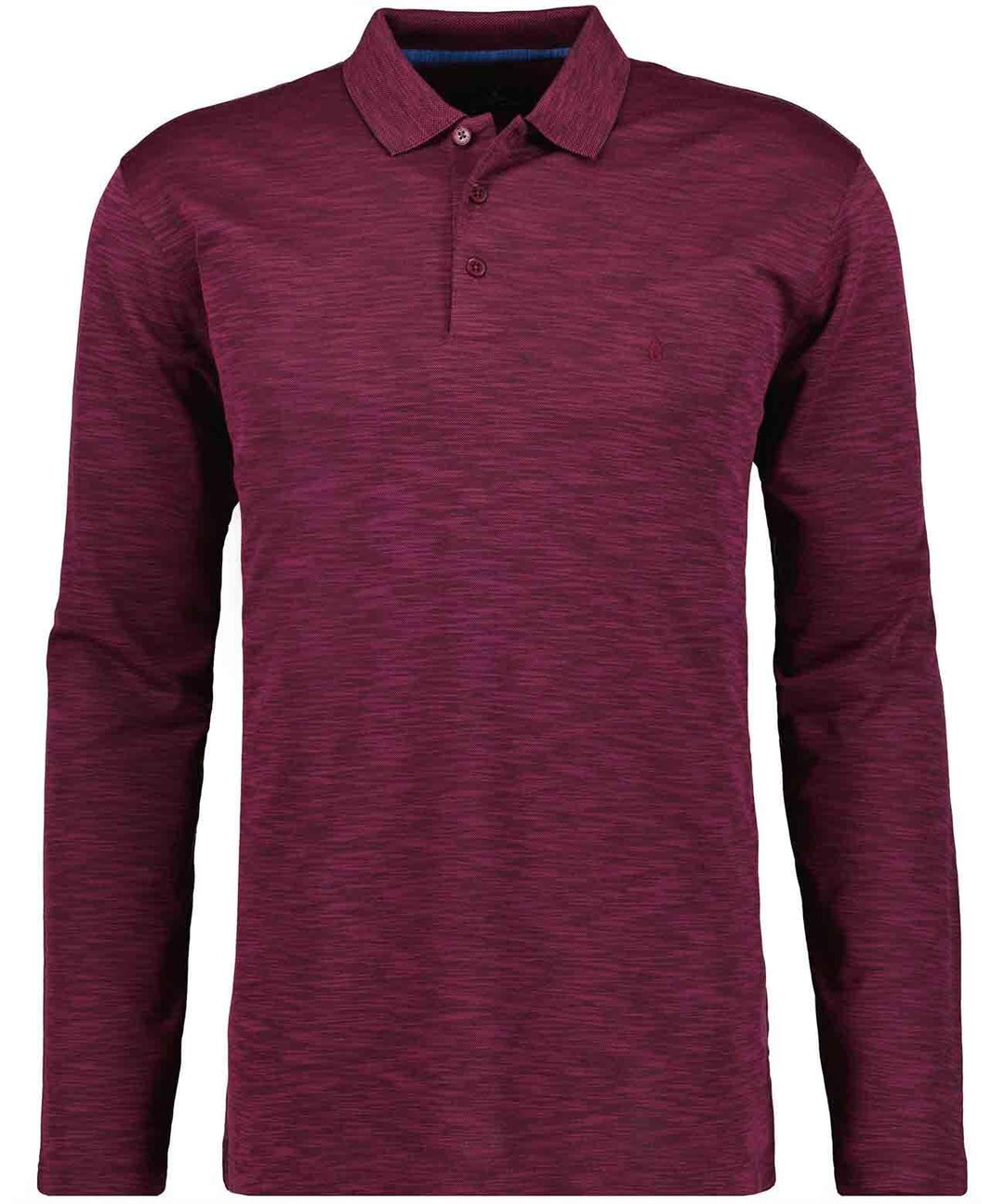 RAGMAN Herren Softknitpolo Flammdesign, Langarm S Beere-620, S Beere-620