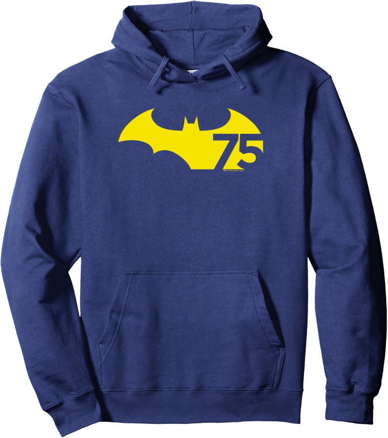 Batman 75 Logo Yellow Pullover Hoodie