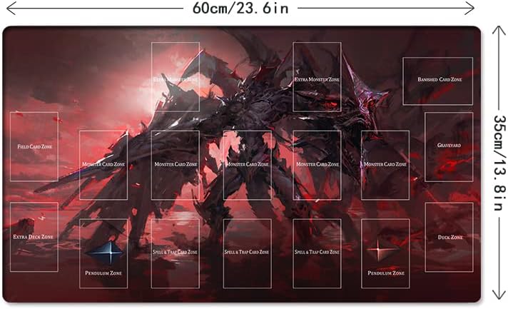 New Mlikemat Playmat Destiny Hero, Plasma TCG CCG OCG Sammelkartenspielmatte mit Zonen + Gratis Tasc