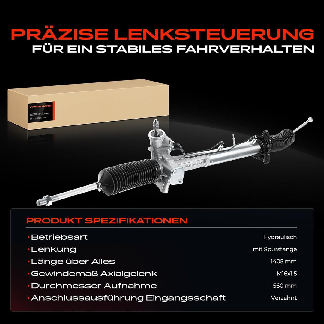 Frankberg Lenkgetriebe Servolenkgetriebe Hydraulisch für Linkslenker Kompatibel mit Jumper 230P 1.9L