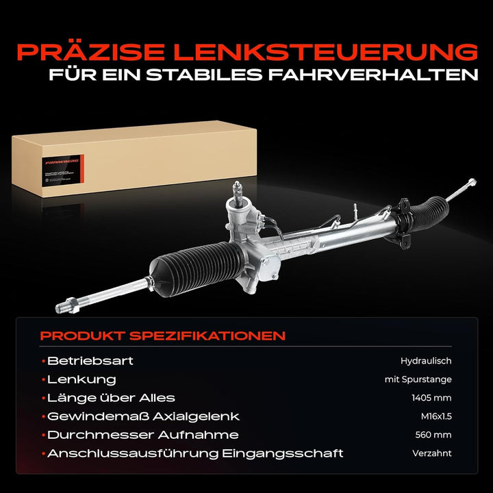Frankberg Lenkgetriebe Servolenkgetriebe Hydraulisch für Linkslenker Kompatibel mit Jumper 230P 1.9L