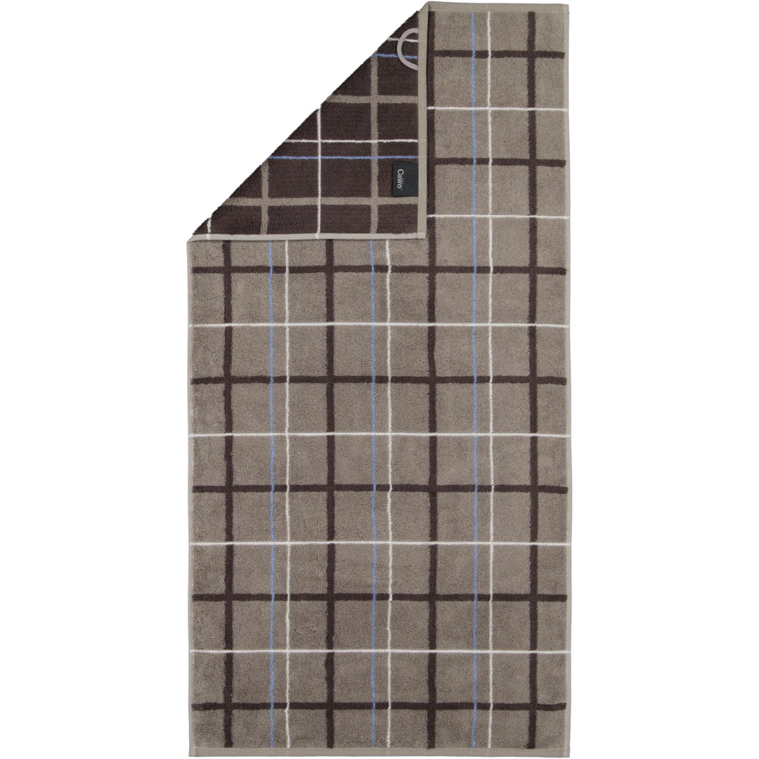 CAWÖ Home Handtücher Avenue Karo 339 Graphit - 73 Duschtuch 70x140 cm, Duschtuch 70x140 cm