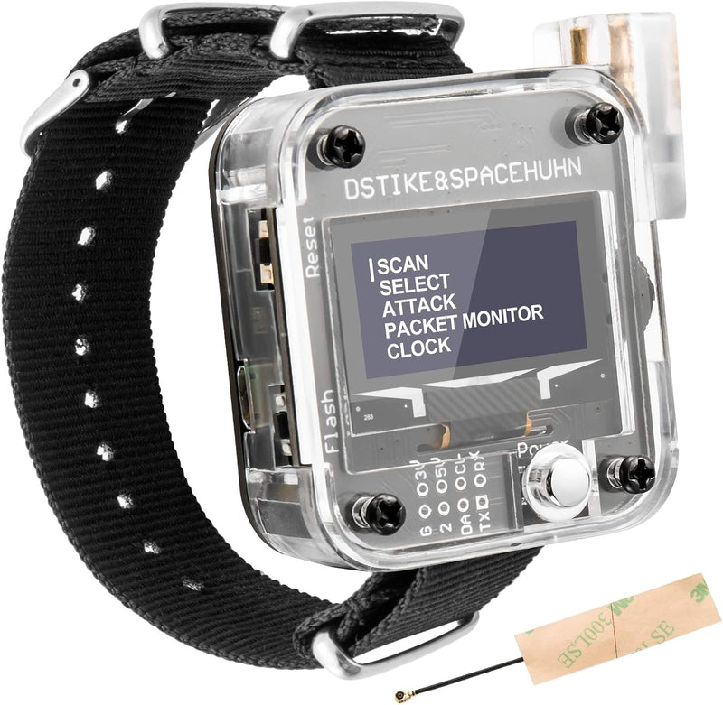 AURSINC WiFi Deauther Watch V3 ESP8266 Programmierbare Entwicklungsplatine | tragbare Smartwatch | O