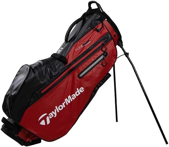 TaylorMade Flextech Waterproof wasserdichte Standtasche Einheitsgrösse Rot, Schwarz und Weiss, Einhe
