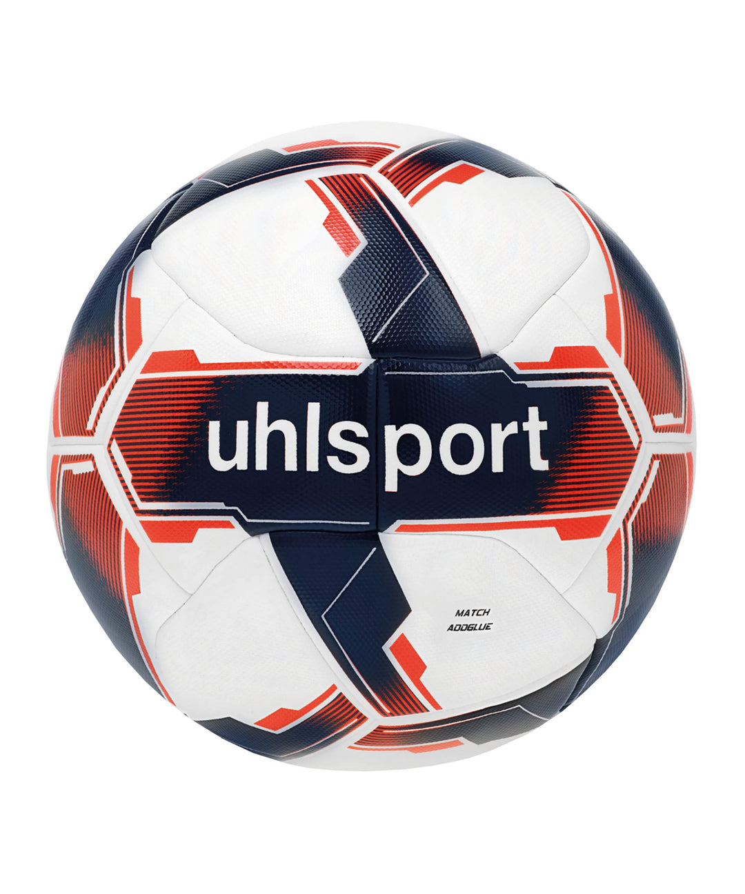 uhlsport Unisex – Erwachsene Match Addglue Bälle 5 Weiss/Marine/Fluo Rot, 5 Weiss/Marine/Fluo Rot