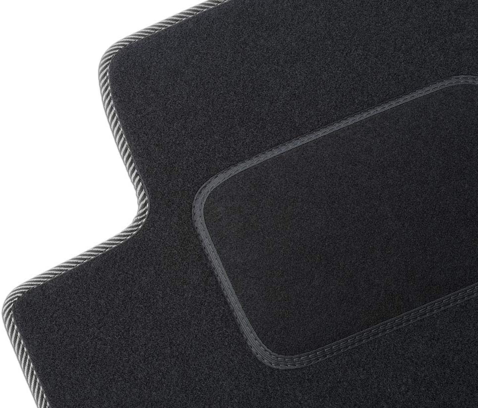 MOTOS Standard Velours-Fussmatten passend für Audi TT II 8J 2006-2014 - Standard, Gewebt, Weiss fuss