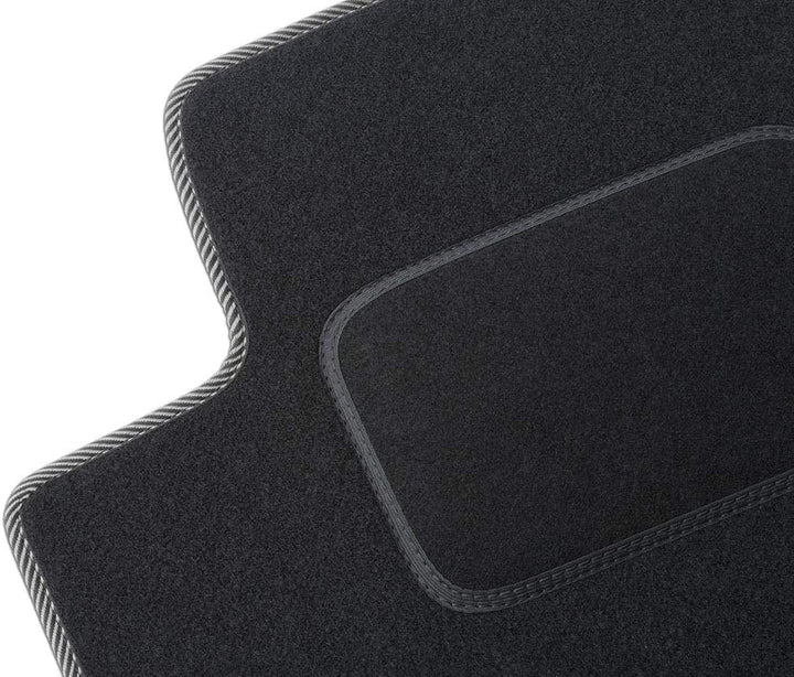 MOTOS Standard Velours-Fussmatten passend für Audi TT II 8J 2006-2014 - Standard, Gewebt, Weiss fuss