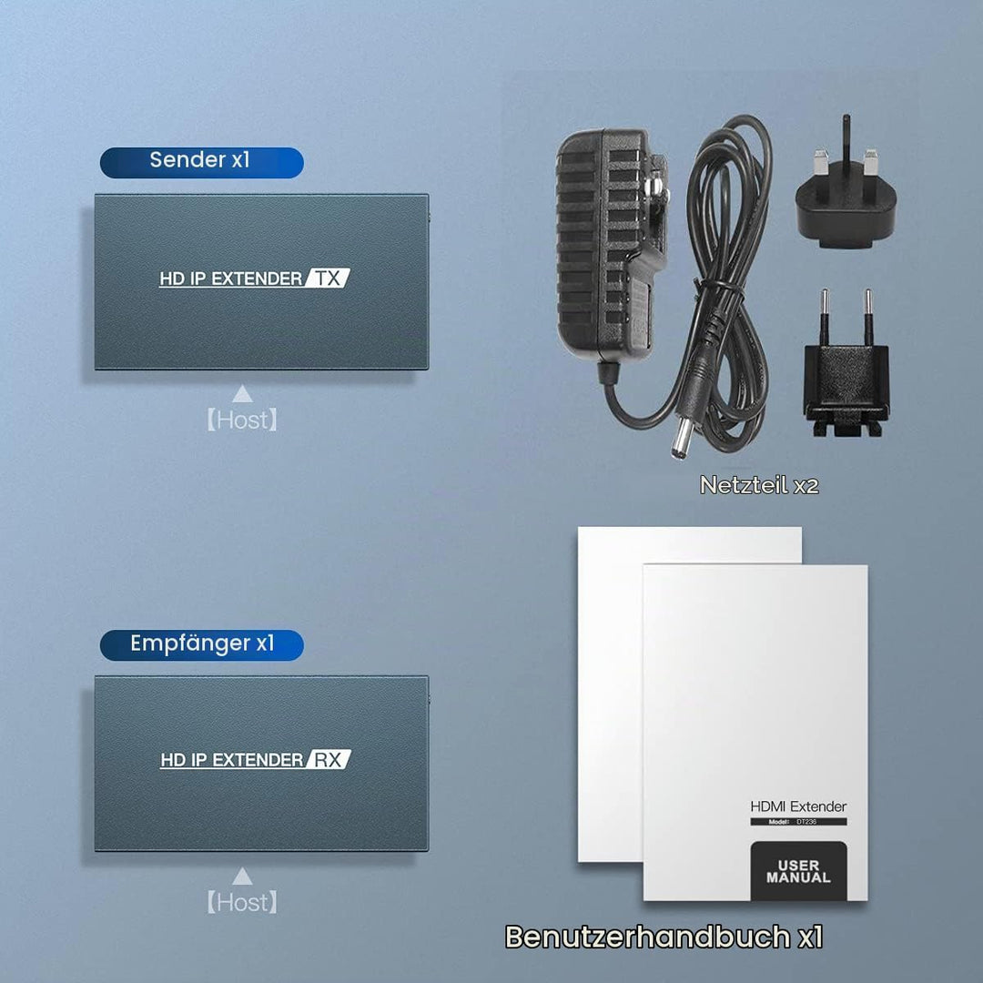 PWAYTEK HDMI Extender 500ft über Single Cat5e/6, über IP/TCP EIN bis mehrere Monitore per Ethernet-S
