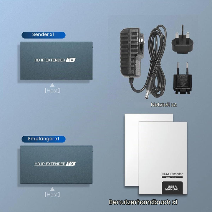 PWAYTEK HDMI Extender 500ft über Single Cat5e/6, über IP/TCP EIN bis mehrere Monitore per Ethernet-S