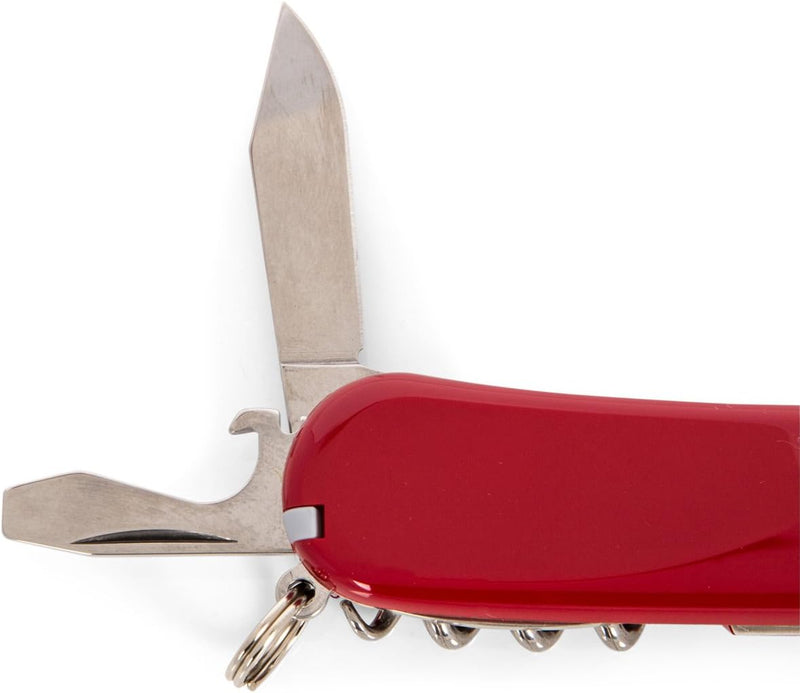 Victorinox Taschenmesser Evolution S101 (12 Funktionen: Feststellklinge, Korkenzieher) rot