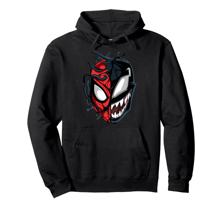 Marvel Spider-Man Peter Venom Split Face Pullover Hoodie