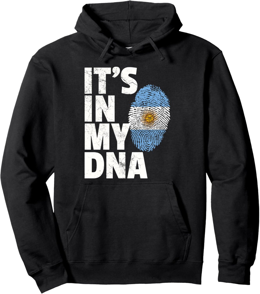 IT'S IN MY DNA Argentina Flag T Shirt Gift Men Women Kids Pullover Hoodie