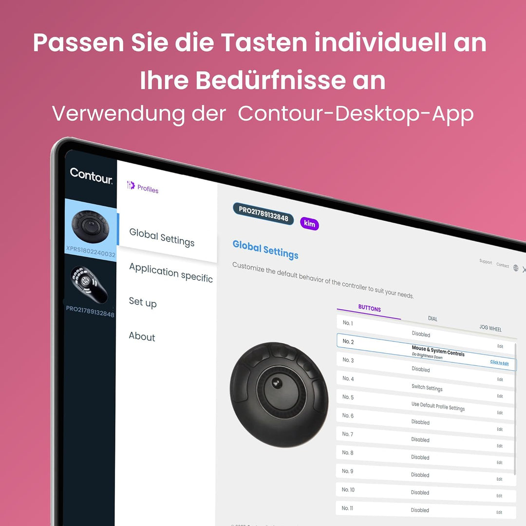 Contour Multimedia Controller Xpress | Ergonomisches Jog Wheel für Video/Music/Bildbearbeitung | USB