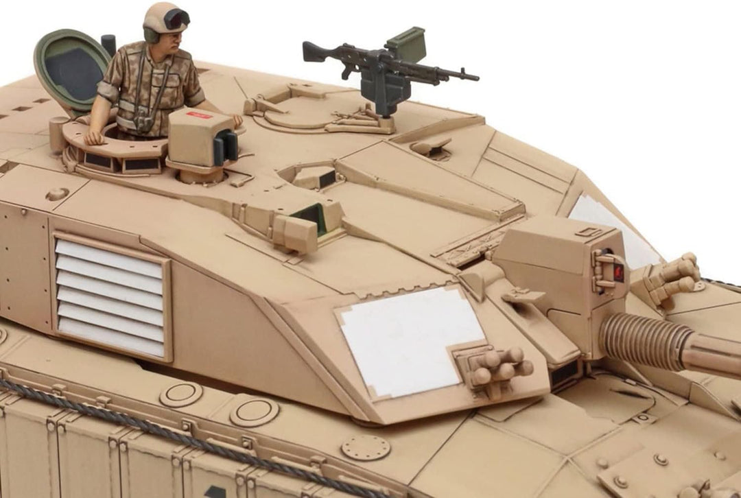 Tamiya 32601 1:48 Brit. KPz Challenger 2 (Wüste) - Modellbau, Plastik Bausatz, Hobby, Basteln, Klebe