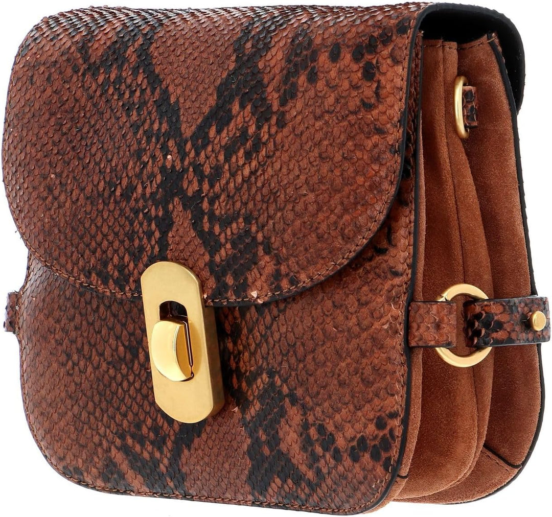 Coccinelle Zaniah Python Shoulderbag Tan