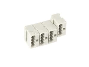 WAGO Verbindungsklemmen 243-304 | 4 Leiter, bis 0,8 mm, 100 Stück, MICRO Verbindungsdosenklemme für