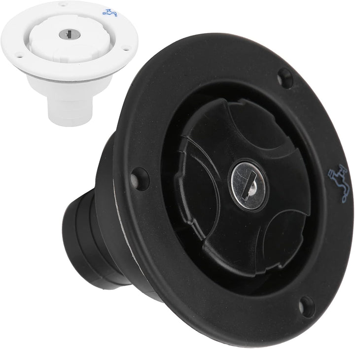 Tankdeckel 85mm Wassertankdeckel mit 2 Schlüsseln Auslaufsicherer Wasser Diesel Trinkwasser Wasserde