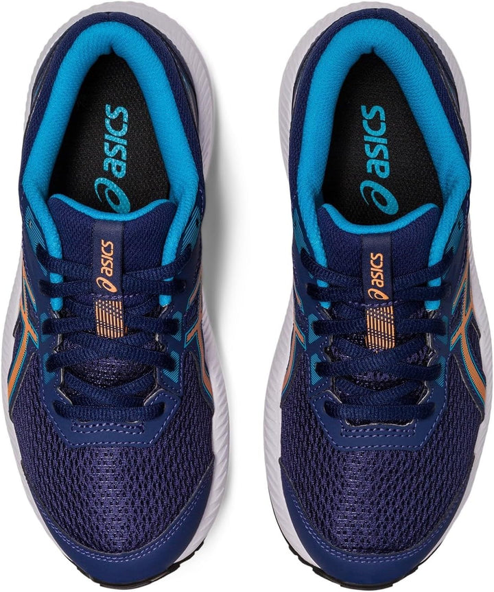 ASICS Contend 8 GS Sneaker, Indigo Blue/Sun Peach, 39 EU 39.5 EU Indigo Blue Sun Peach, 39.5 EU Indi