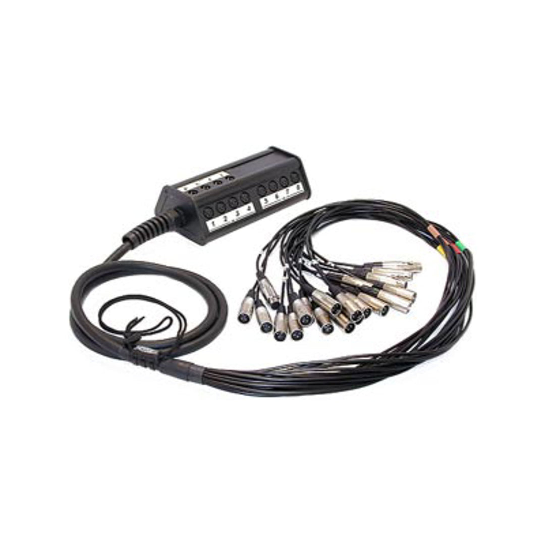 CORDIAL - Stage Box 8 Eingänge 4 Ausgänge XLR Kabel 15 m, 15 M