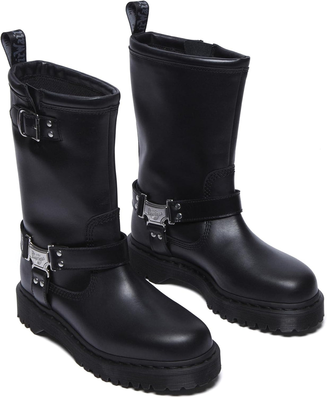 Dr. Martens Unisex-Erwachsene Anistone Hi Motorradstiefel 39 EU Schwarz, 39 EU Schwarz