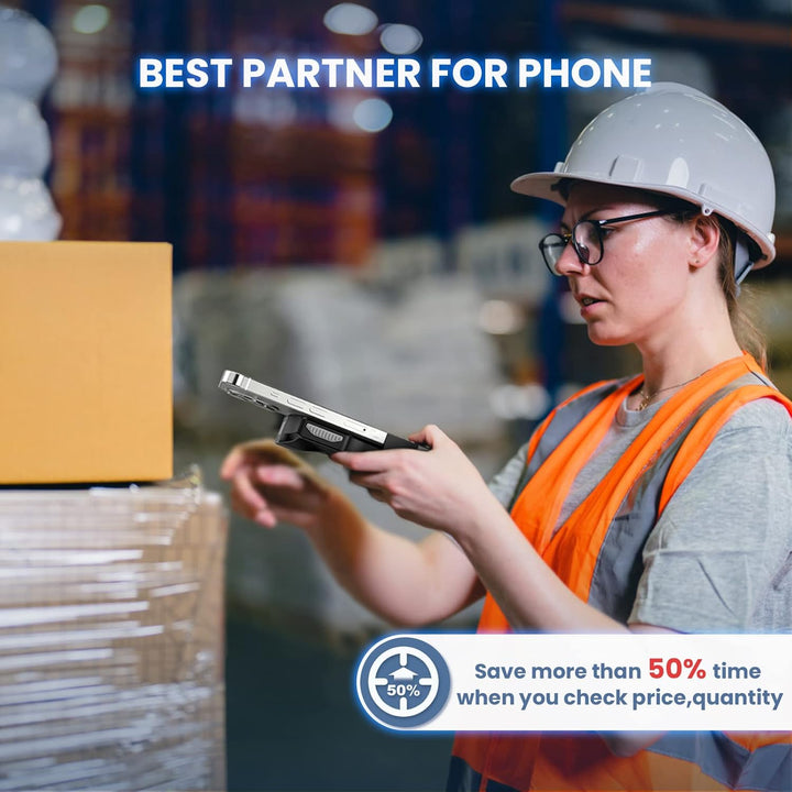 Eyoyo Barcode Scanner Bluetooth 1D 2D QR Rückenklammer Handscanner 2.4G Wireless, 10 Stunde Arbeitze