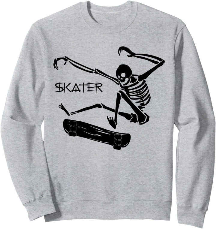 Skateboard-Skelett – Skater Sweatshirt