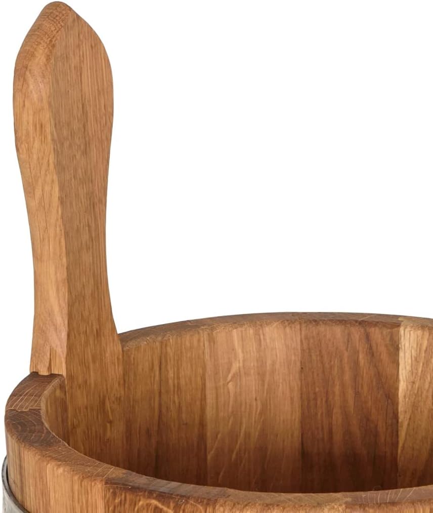 Waldmeister Sauna Aufgusskübel Eiche 3L Saunakübel Holzkübel Eichenkübel Kübel