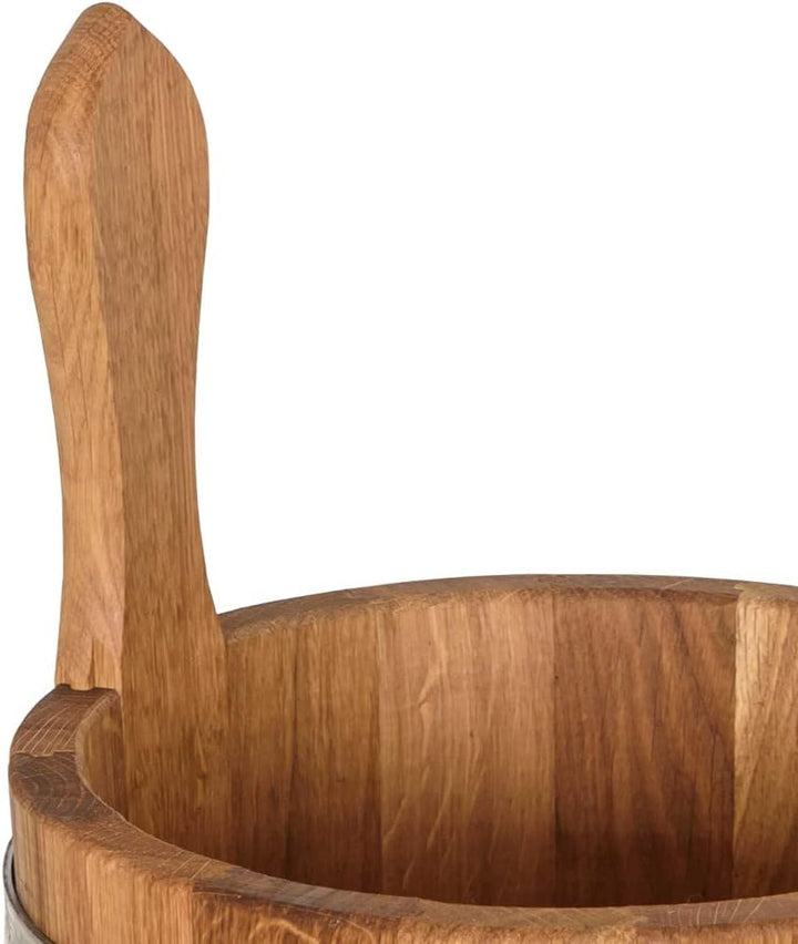 Waldmeister Sauna Aufgusskübel Eiche 3L Saunakübel Holzkübel Eichenkübel Kübel