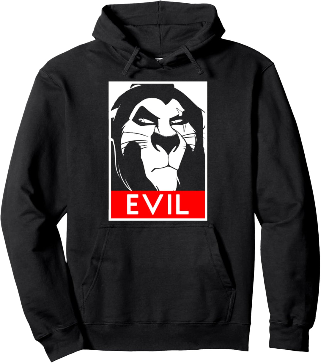 Disney Lion King Scar Evil Poster Pullover Hoodie