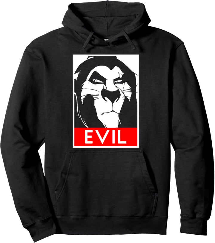 Disney Lion King Scar Evil Poster Pullover Hoodie