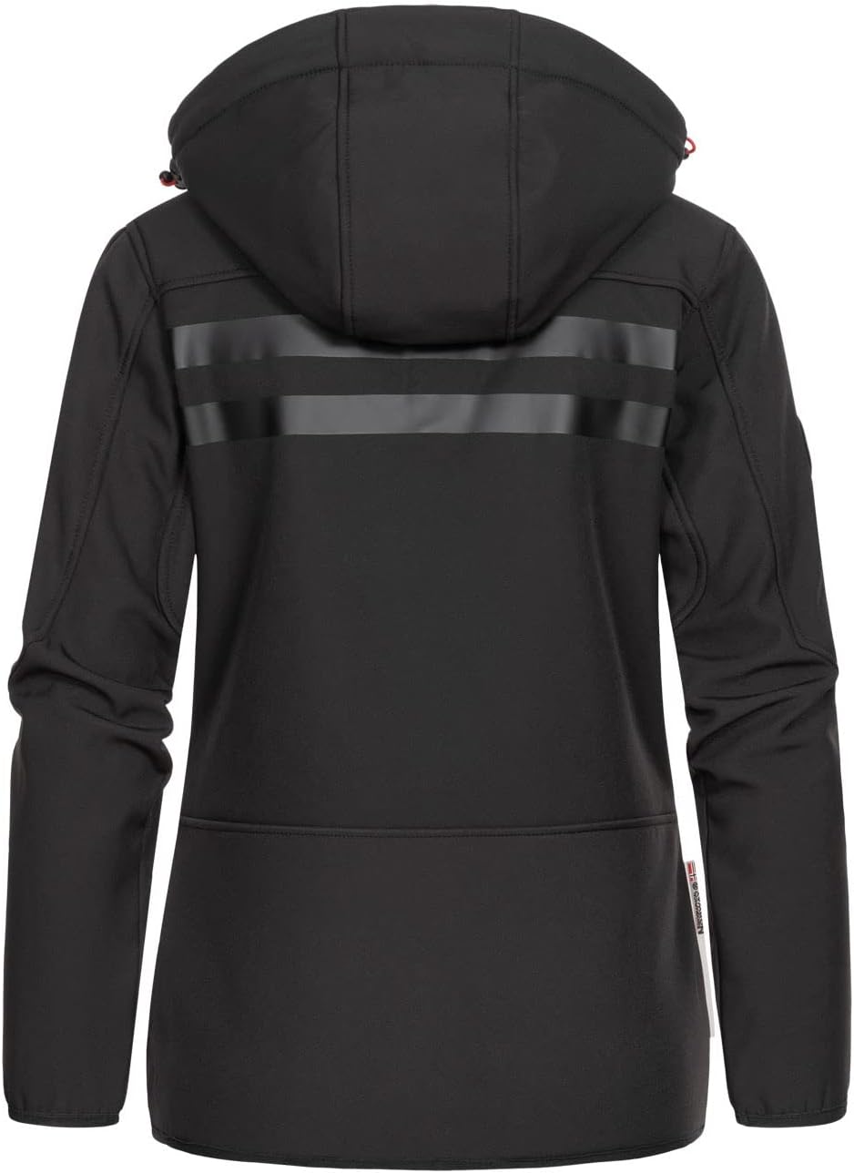 Geographical Norway Damen Jacke Softshell L Schwarz / Schwarz, L Schwarz / Schwarz