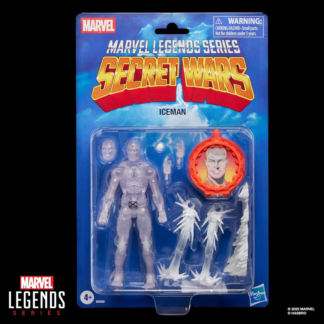 Marvel Legends Series Secret Wars Ice Man, X-Men Retro Marvel Comics Action-Figur zum Sammeln, 15 cm