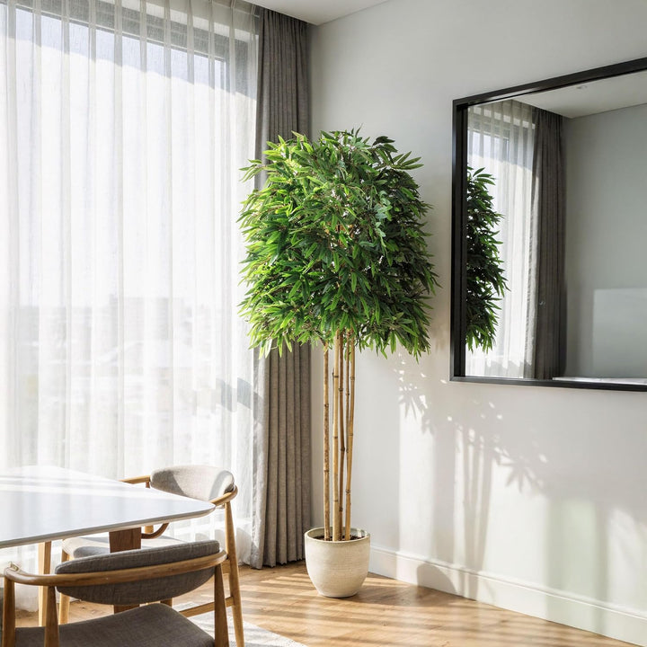 Künstlicher Bambus mit natürlichen Holzstämmen, hergestellt aus den besten Materialien, ideal für He