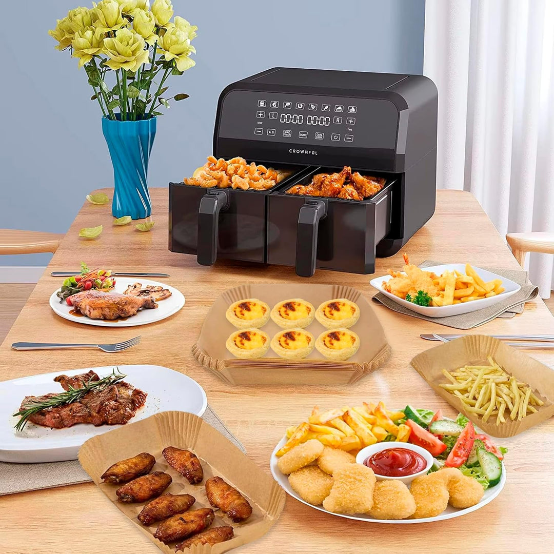 200 Stück Backpapier für Heissluftfritteuse, Ninja Foodi AF500EU 10.4L Airfryer, Ninja Flex Drawer 1