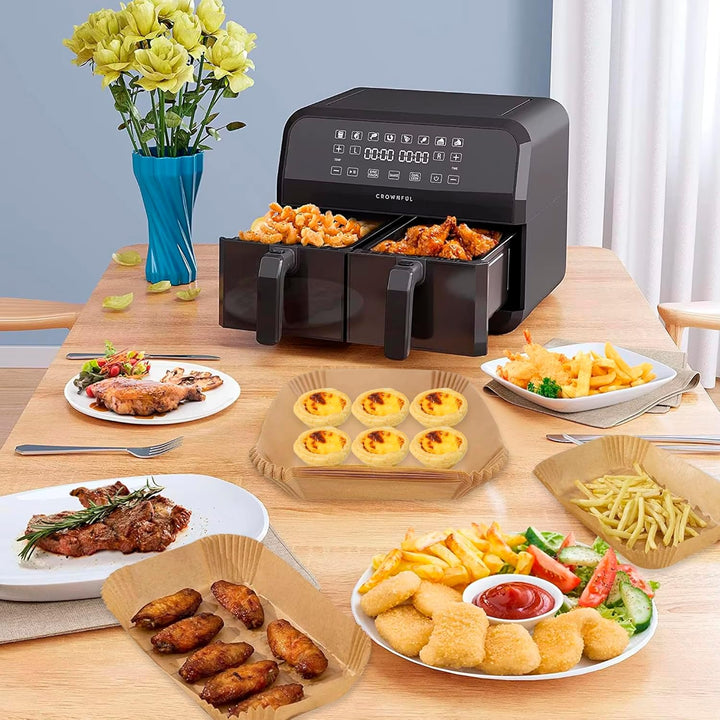 200 Stück Backpapier für Heissluftfritteuse, Ninja Foodi AF500EU 10.4L Airfryer, Ninja Flex Drawer 1