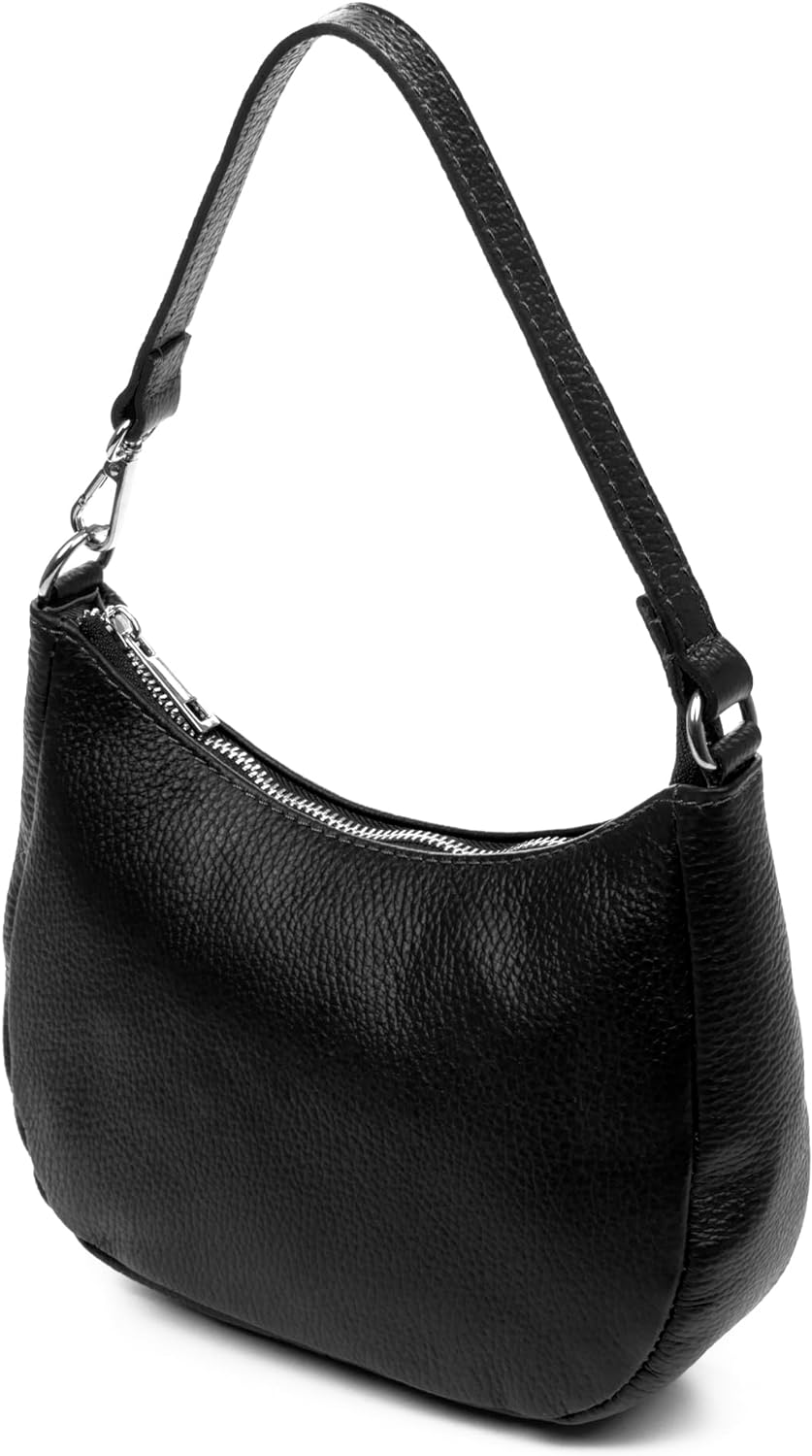 FIRENZE ARTEGIANI. Altivole Schulter- und Handtasche, Echtleder, Dollaro-Finish, 21 x 6,5 x 16 cm, F