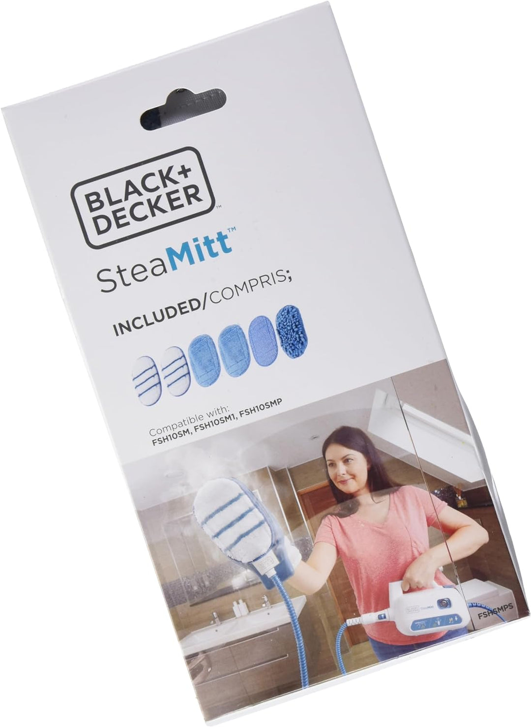 Black+Decker FSHSMPS-XJ Reiniungspad-Set für Dampfhandschuh SteaMitt