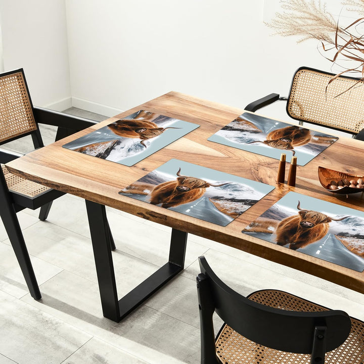 KitchenYeah© Platzsets Abwaschbar 6-Teilig 45x30 cm Tischsets Platzdeckchen Platzset Unterlage Tisch