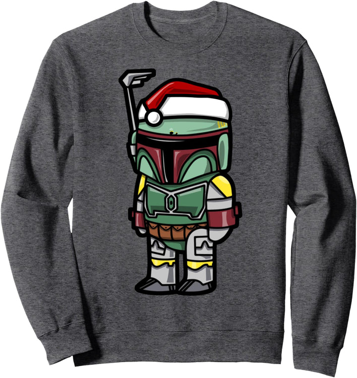 Star Wars Boba Fett Santa Hat Cartoon Sweatshirt