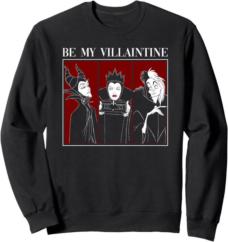 Disney Villains Valentinstag Be My Villaintine Panels Sweatshirt