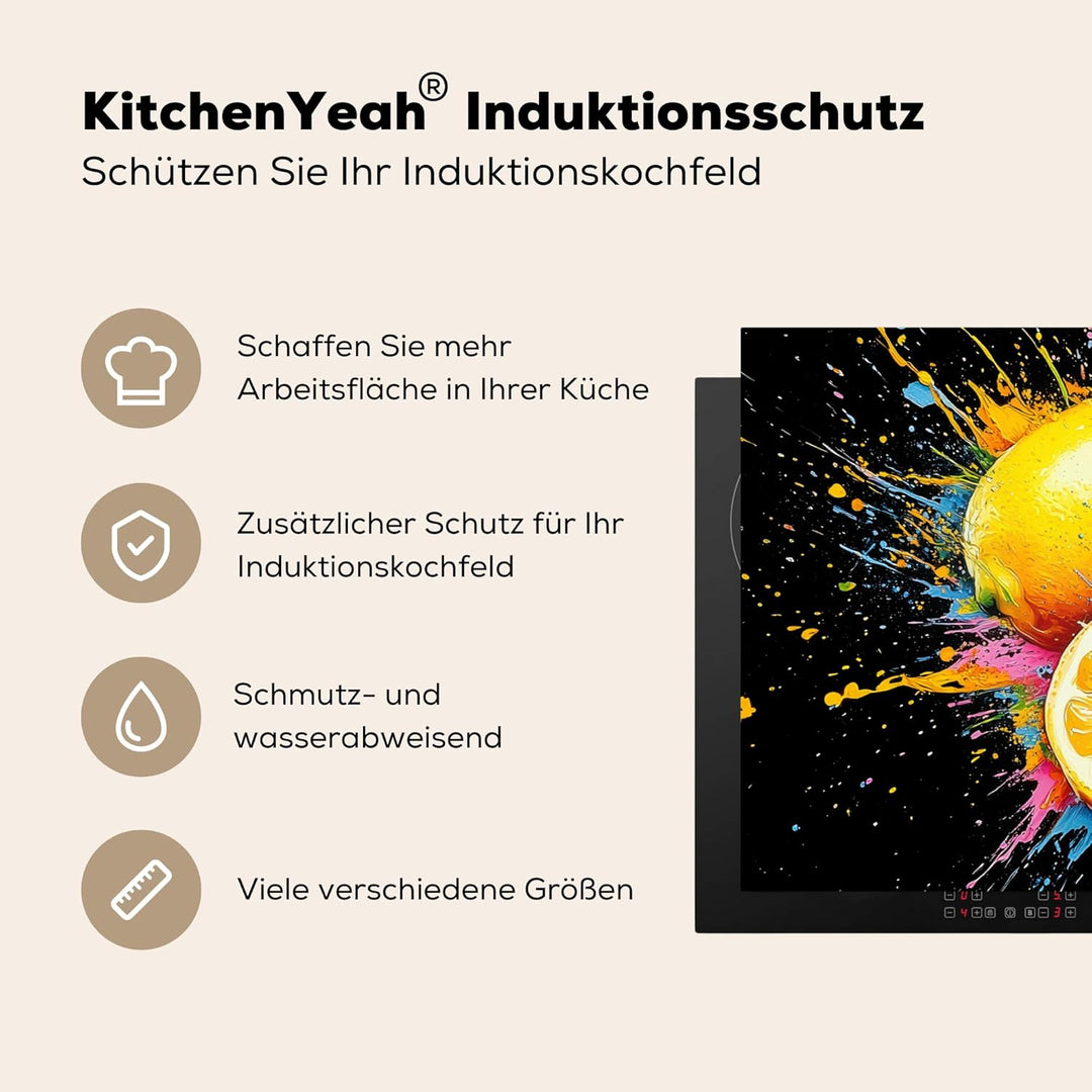 Herdabdeckplatte 90x52 cm Einteilig Induktionsmatte Küche Abdeckung Ceranfeld Herd Abdeckplatte Deko
