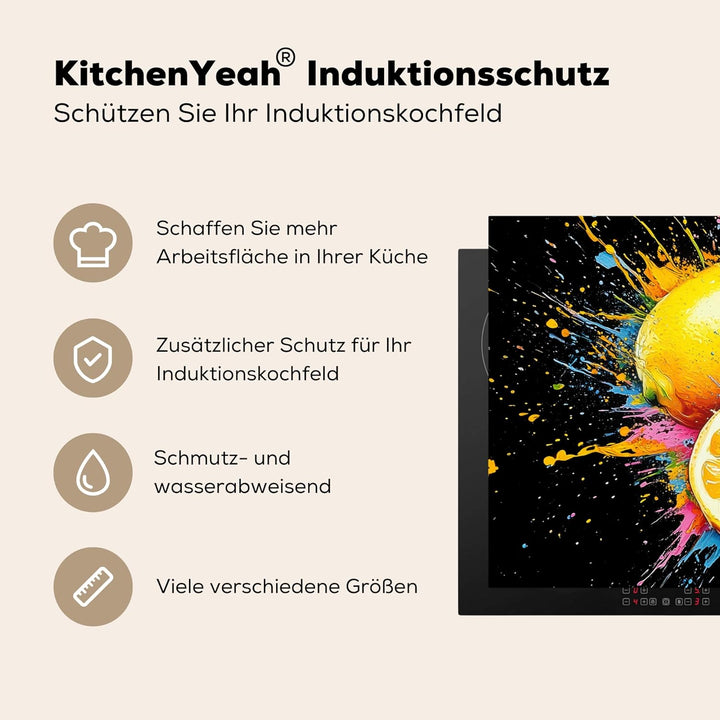 Herdabdeckplatte 90x52 cm Einteilig Induktionsmatte Küche Abdeckung Ceranfeld Herd Abdeckplatte Deko