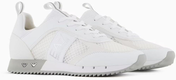 EA7 Emporio Armani Sneaker Black and White Carbon Low-Sneaker 42.5 EU Weiss, 42.5 EU Wei&#xDF;