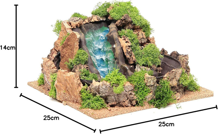 Holyart Wasserfall für Krippe 14x25x25 cm