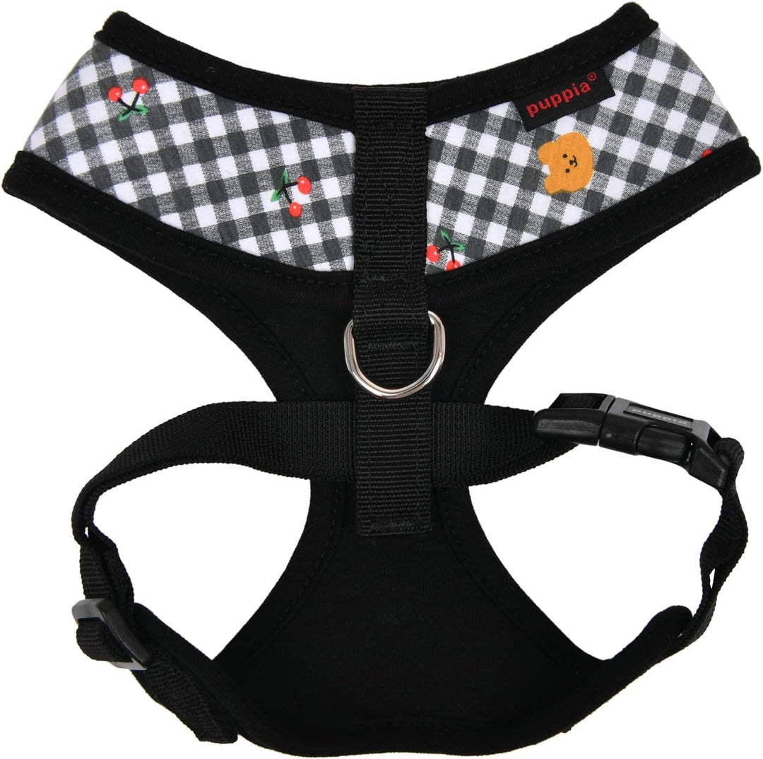 Puppia Spring and Summer Fashion Over-The-Head Hundegeschirr, Schwarz_Baba, Grösse M Black_Baba Medi