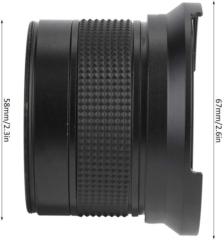 58MM 0,35X Fisheye Objektiv Super Weitwinkelobjektiv für Canon/Nikon/Sony/Minolta/Pansonic/Olympus/P