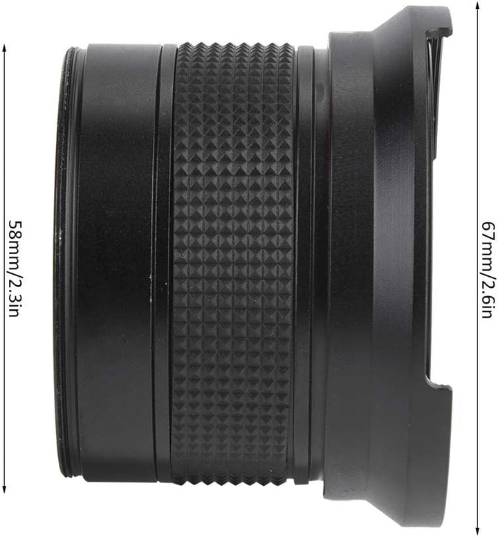 58MM 0,35X Fisheye Objektiv Super Weitwinkelobjektiv für Canon/Nikon/Sony/Minolta/Pansonic/Olympus/P