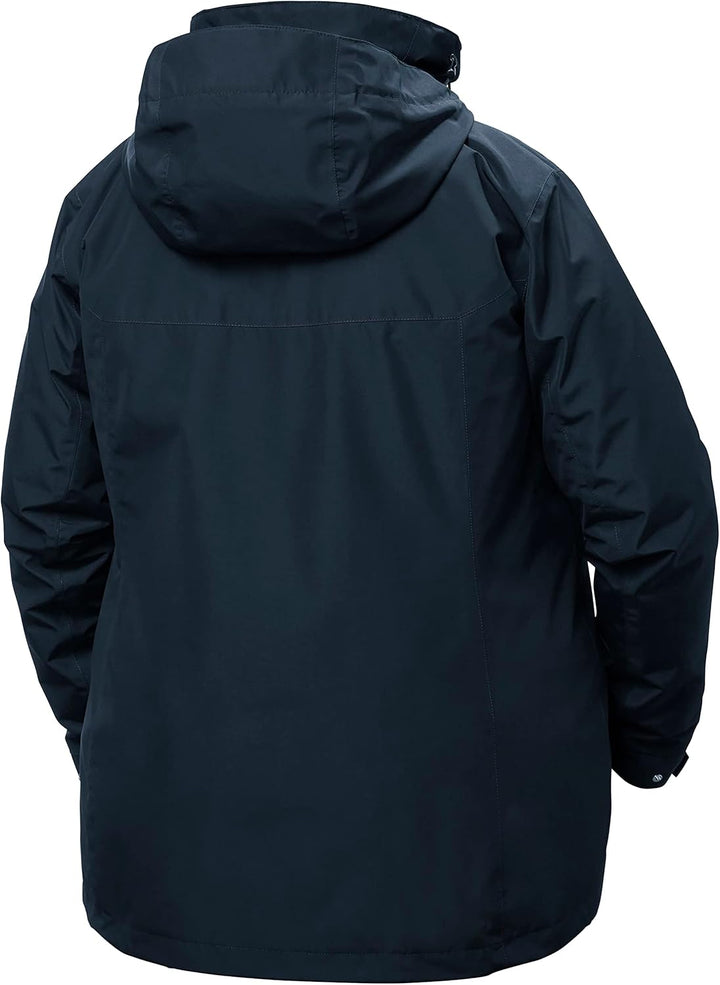 Helly Hansen Damen W Aden Plus Jacket Rain Jacket XXL Grosse Grössen Navy, XXL Grosse Grössen Navy