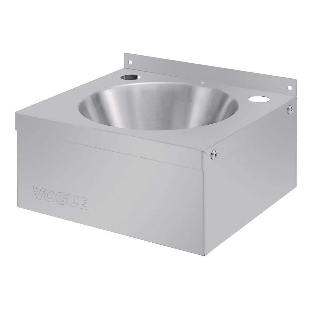 Vogue Mini-Waschbecken aus Edelstahl, Grösse: 165 (H) x 305 (B) x 268 (T) mm, Modell A, Wasserhähne