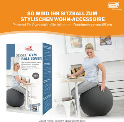 Sissel SECUREMAX Gymnastikball | Belastung bis 500 kg | 100% PVC & recyclebar | Für Fitness & Therap